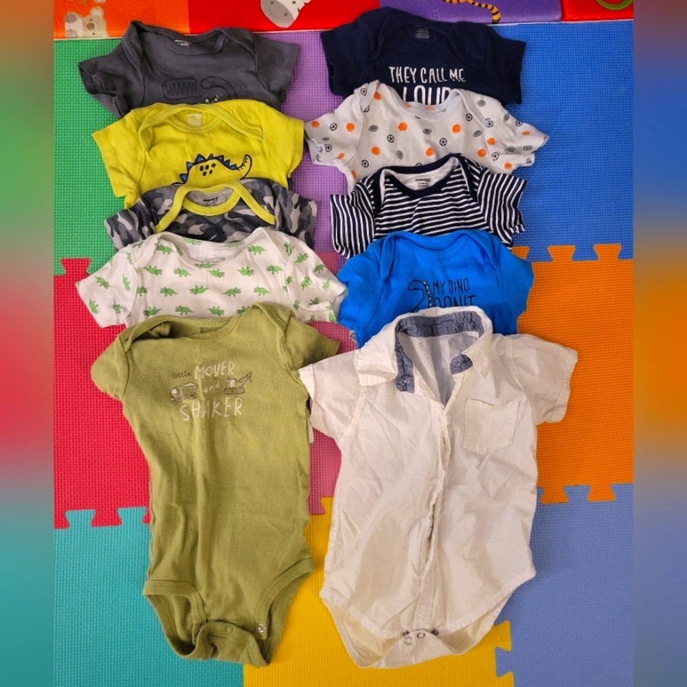 Assorted 12 Month Old Boy Onesie Tops